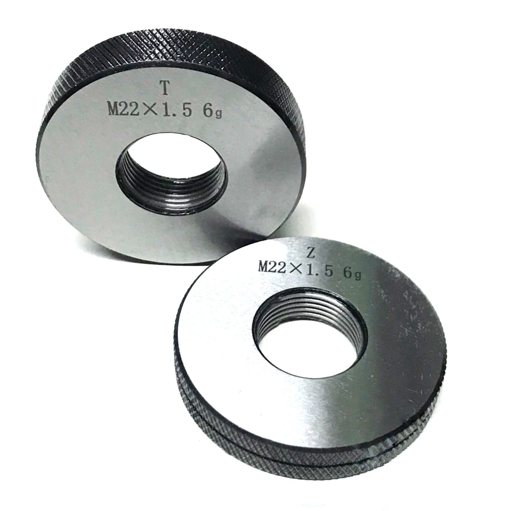 Imagem -03 - Conjunto de Anel de Rosca Métrica 6g M22 M22x2.5 M22x2 M22x1.5 M22x1 t z Parafuso Fino Ferramentas de Detecção M22 1.5 M22 1