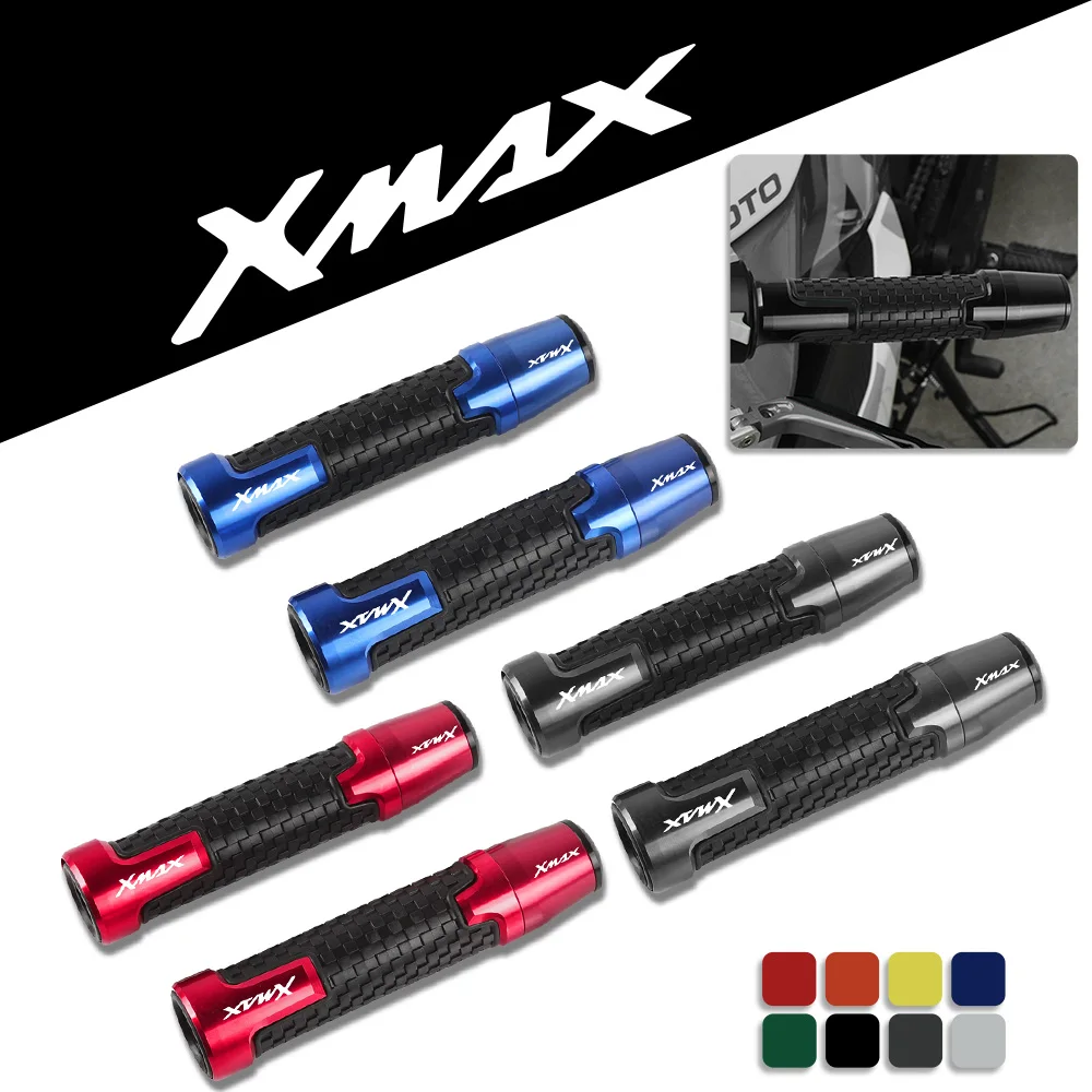 For Yamaha XMAX 125 200 250 300 400 7/8 22MM Motorcycle Handlebar Grips Handle Bar Cap End Plugs XMAX 125 200 250 300 400 Parts