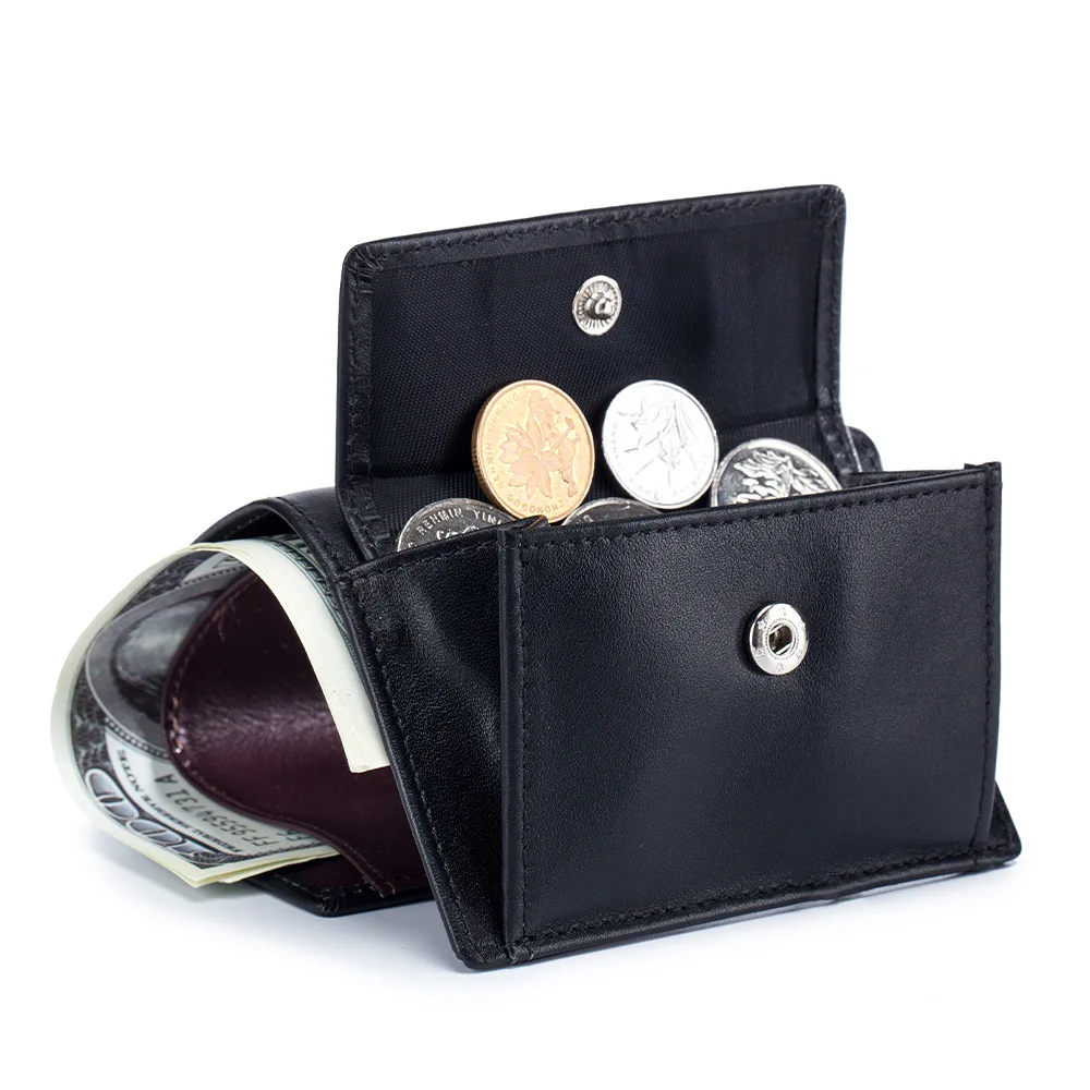 

Men Wallet Genuine Leather Coin Purse Short Credit Card Holder