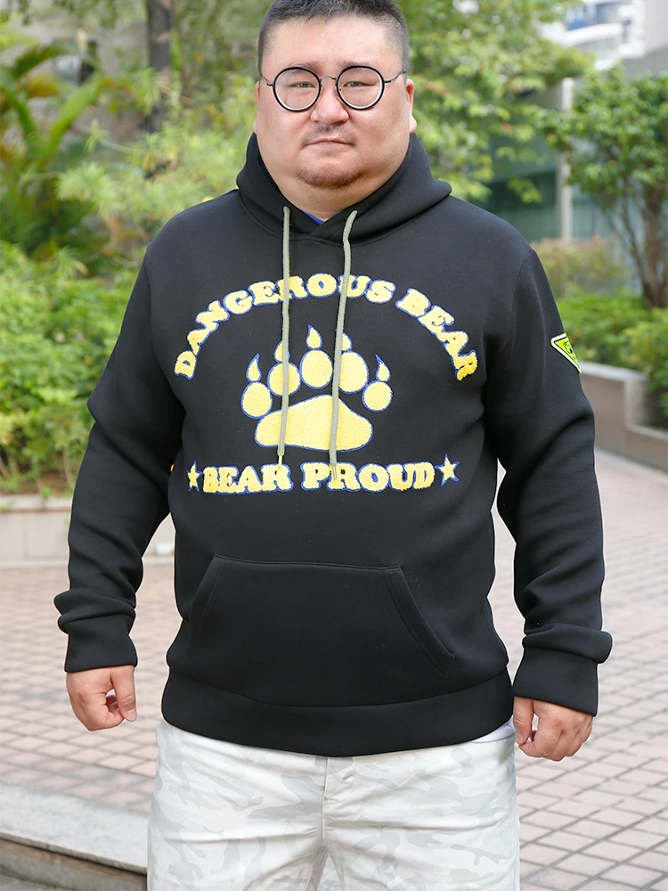 Bear Paw Claw Hoodies Men's Autumn Winter Tracksuits Fleece Man Coat Gay Bear Coats Jackets Hooded Sweatshirts L XL 2XL 3XL
