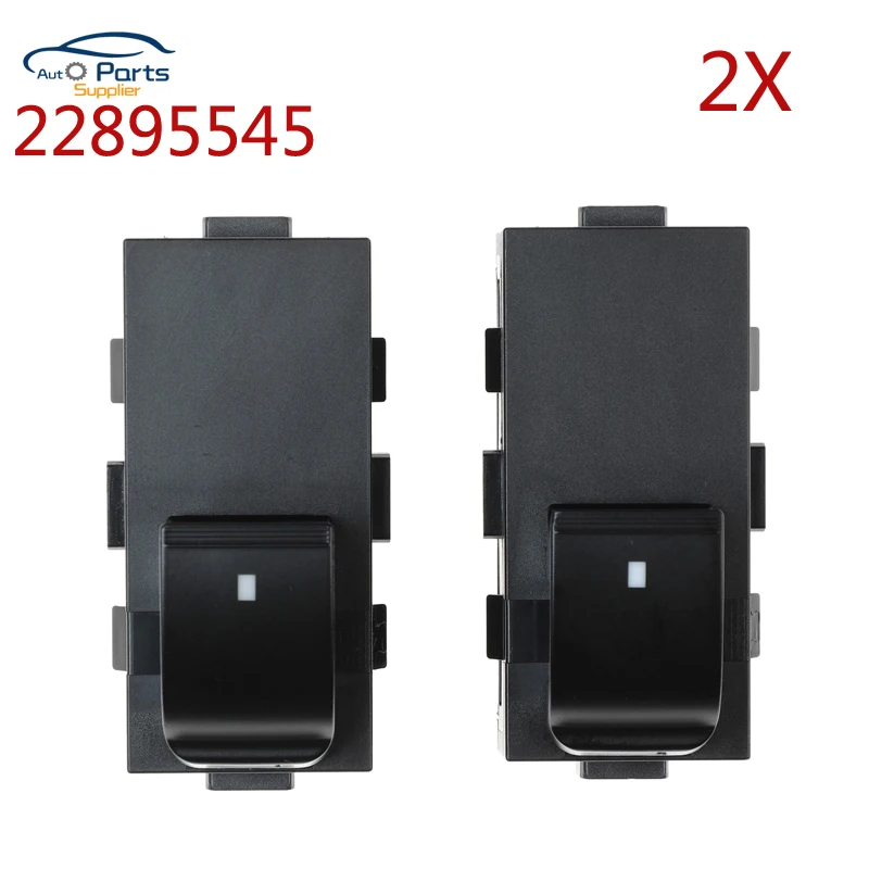 2Pcs 22895545 New 8Pins Power Electric Rear Window Switch For GMC/Buick/Chevrolet Yukon Sierra 2015