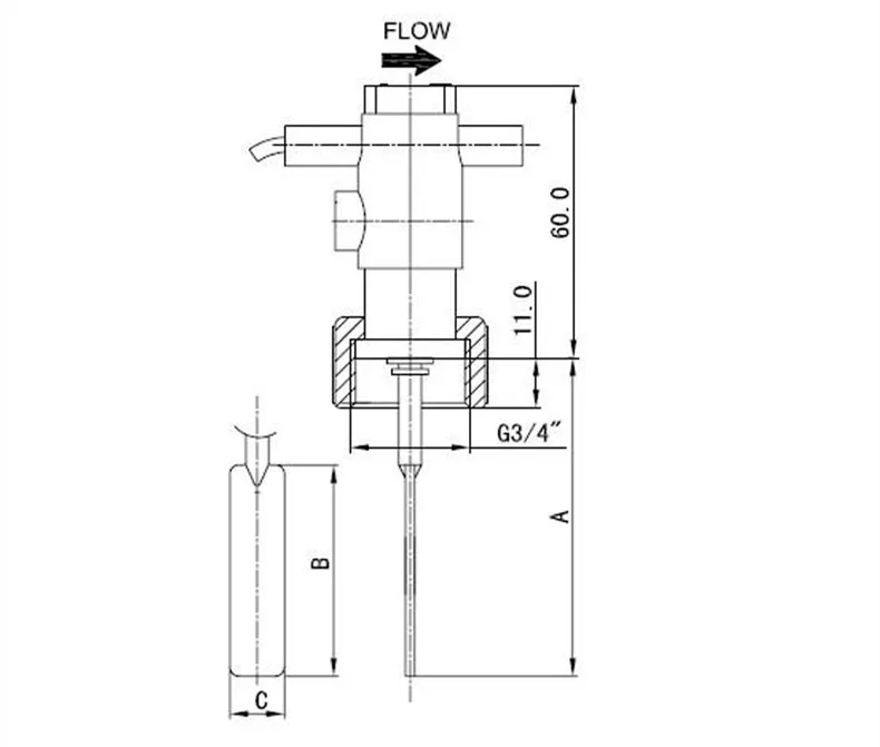 انفجار واقية ستة نقطة يربك مفتاح مستشعر التدفق SPST التبديل المغناطيسي تدفق المياه الكاشف W20 جهاز استشعار مغناطيسي طويل مجداف