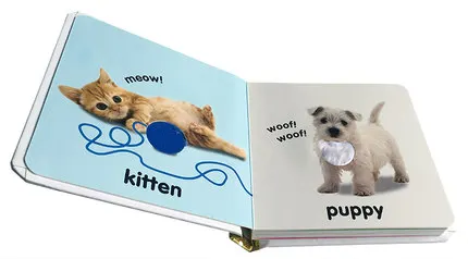 Baby Touch and Feel Animals  Board Book  English Picture story books to help your child grow as a reader