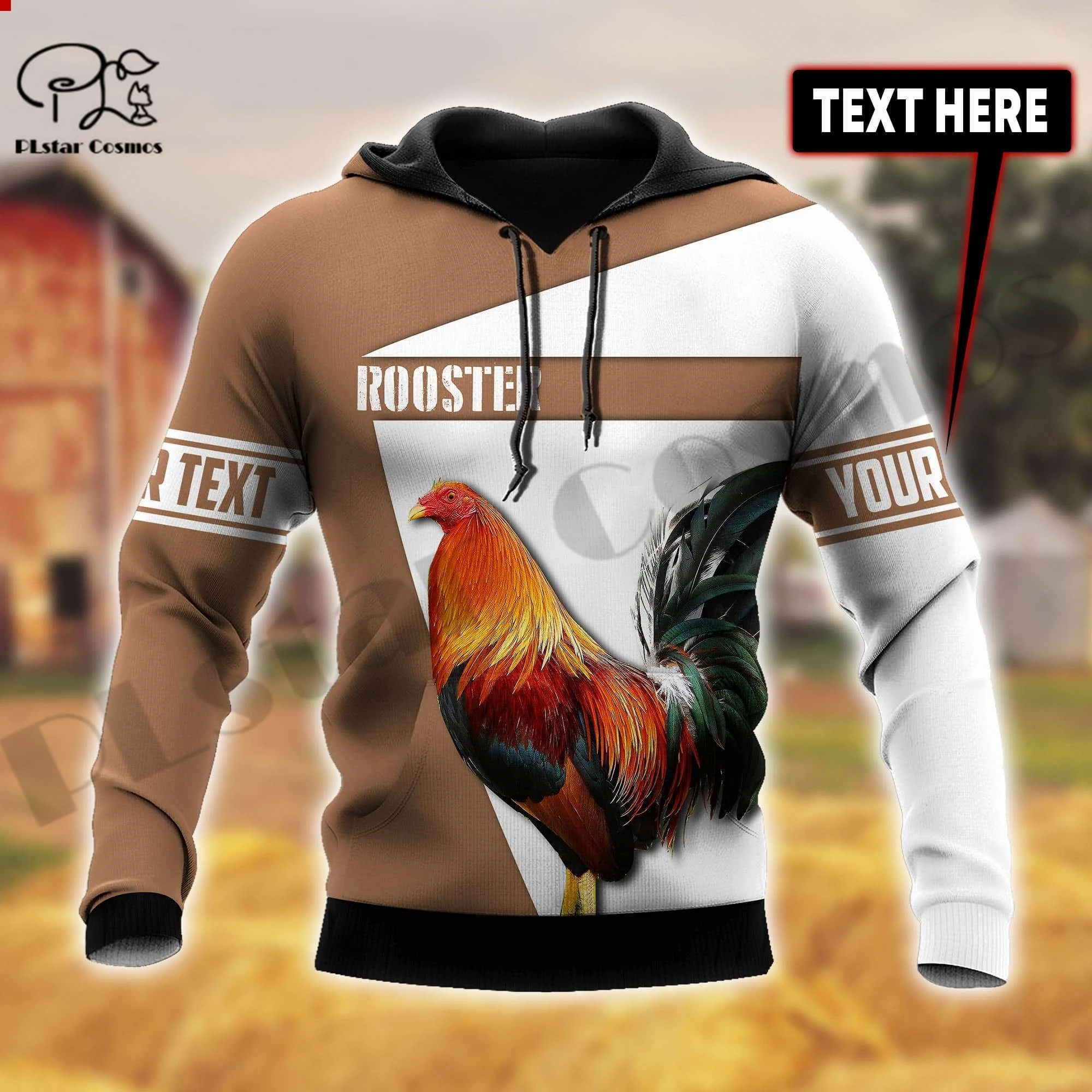 PLstar Cosmos 3Dprinted Newest Rooster Custom Name Art Animal Harajuku Streetwear Unique Unisex Hoodies/Sweatshirt/Zip Style-3