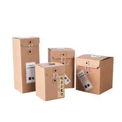 10Pcs/Lot 20 Sizes Kraft Corrugated Boxes Glass Packaging Gift Box Small Box Mailer Logistics Express Box Cardboard Carton