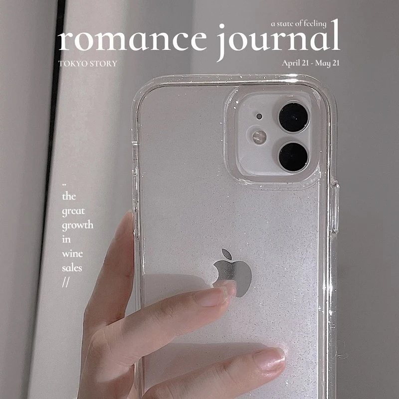 Fashion Bling Glitter Transparent Girl Gift soft silicone case for iPhone 13 14 11 12 Pro Max Mini XR X XS 7 8 Plus SE 6S Cover