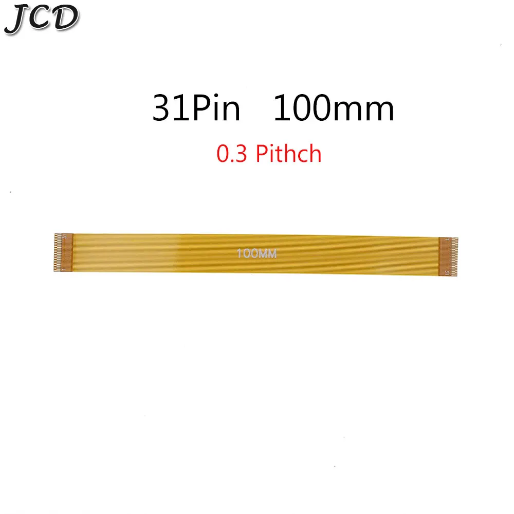 JCD 1pcs 31Pin  Gold plated FPC FFC Connector Flexible flat Cable 0.3 mm Pitch Line 28 30 60 100 120 150 200 350 mm