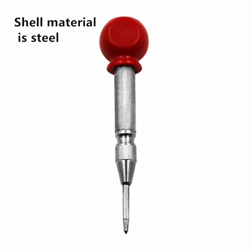 1 Pcs 130mm HSS Automatic Center Punch Stator Punching Pin Punch Spring Loaded Marking Drilling Impact Hole Punch Drill Bit