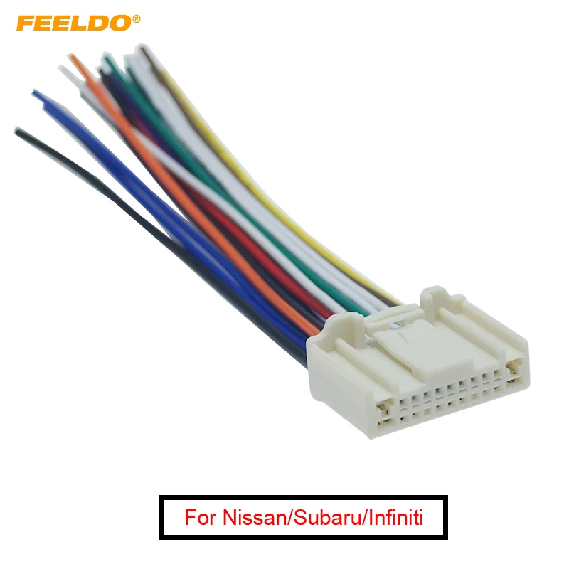 

FEELDO 10Pcs Car Audio Stereo Wiring Harness Adapter Plug For Nissan For Subaru/For Infiniti OEM Factory Radio CD #AM3995