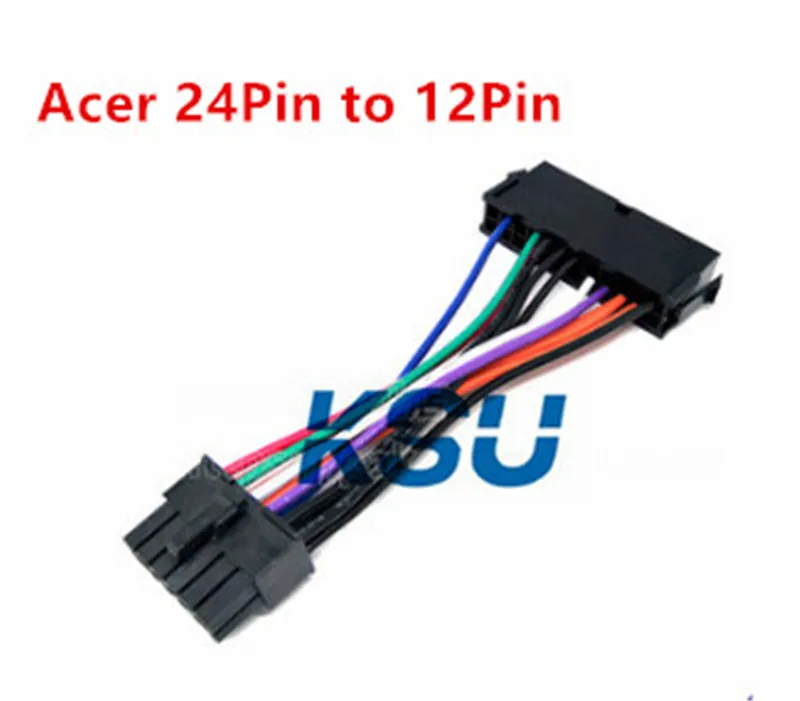 10cm Power Supply Cable Cord 18AWG Wire ATX 24 pin to 14 pin /10 Pin Adapter Cable for Lenovo Acer Q87H3-AM Motherboard