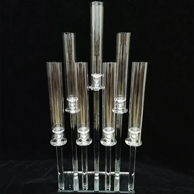 

10pcs) tall 7 arms crystal wedding centerpieces table candelabra for led candles holder candlestick candle standYUdao61