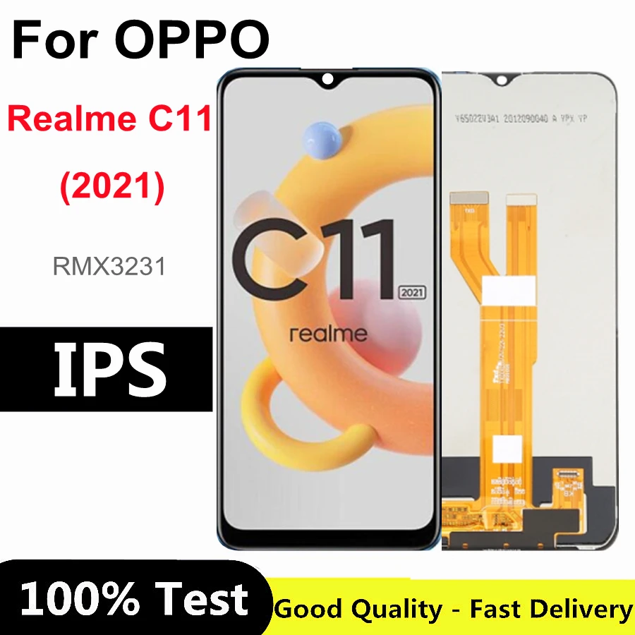 

ЖК-дисплей 6,5 дюйма для Oppo Realme C11 2021, сенсорный экран, дигитайзер, панель в сборе для OPPO RMX3231 LCD C11 2021