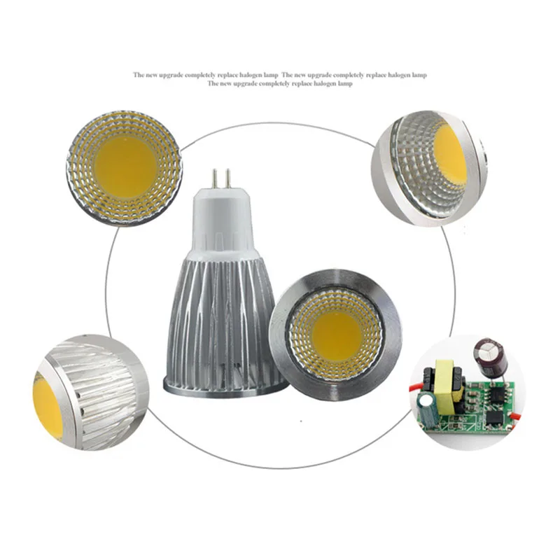 E27 GU5.3 GU10 MR16 LED COB Spotlight 9w 12w 15w Spot Light Bulb high power lamp DC12V or AC85-265V Warm/Cool White led lamp