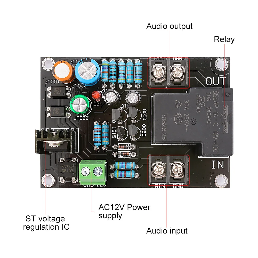 AIYIMA Mono Independent Speaker Protection Board 900W 30A High Power Protective Board DIY HIFI Audio Sound Speaker Amplifier