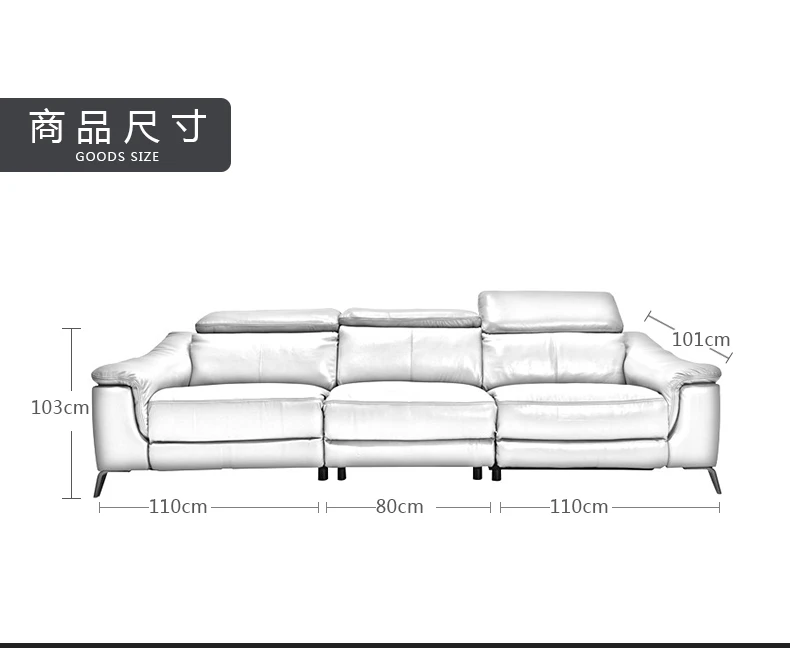 Zestaw sof do salonu 3-osobowa rozkładana kanapa elektryczna kanapa segmentowa z prawdziwej skóry muebles de sala moveis para casa