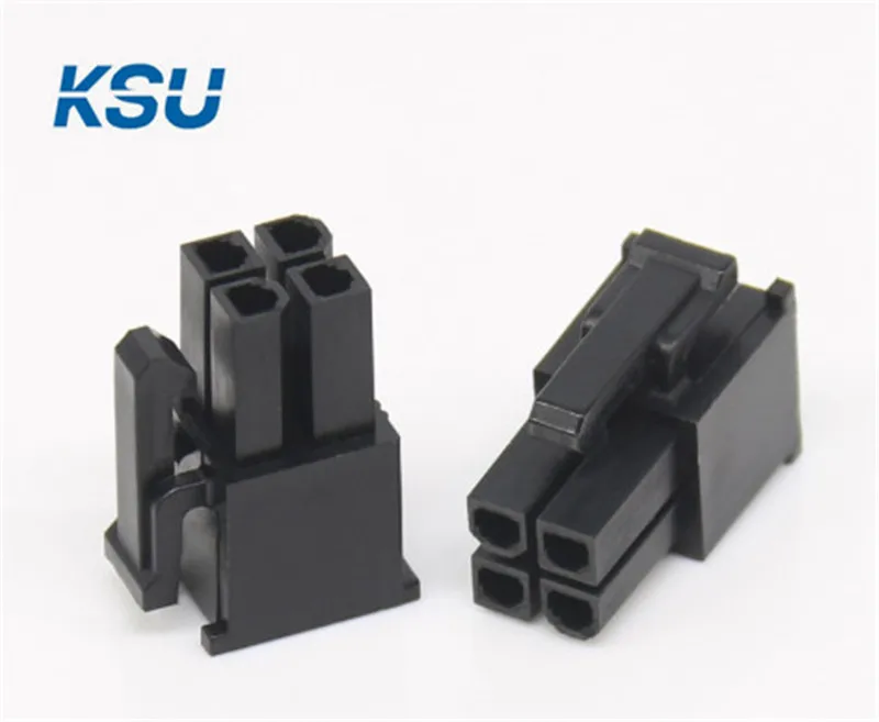 5559 4.2mm black CPU 4Pin 4-Pin male Connector for PC computer graphics card Power connector plastic shell Housing