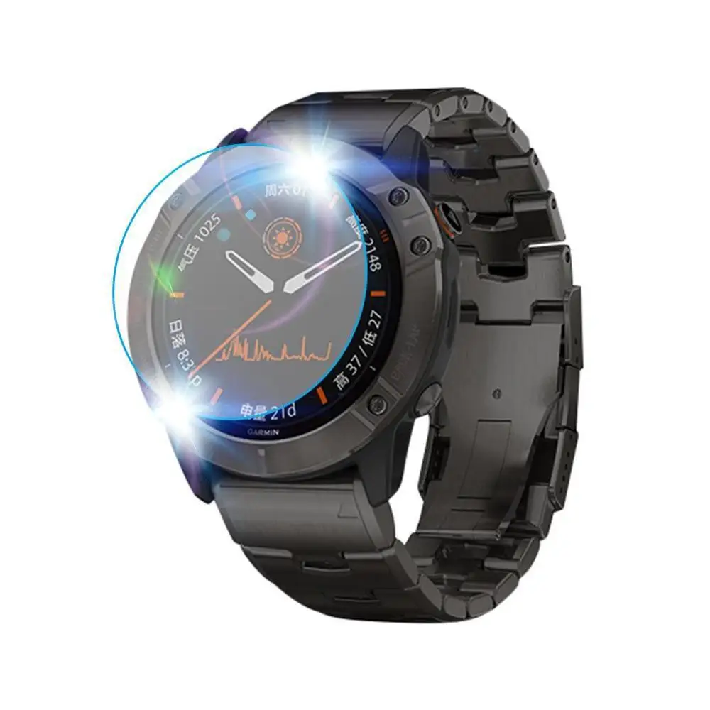 3 Ultra Trong Suốt Kính Cường Lực Cao Cấp Màn Hình Cho Garmin Fenix 6X 6S 6 Pro 5 5S Bảo Vệ bộ Phim Fenix 6X Pro Năng Lượng Mặt Trời Các Smartwatch