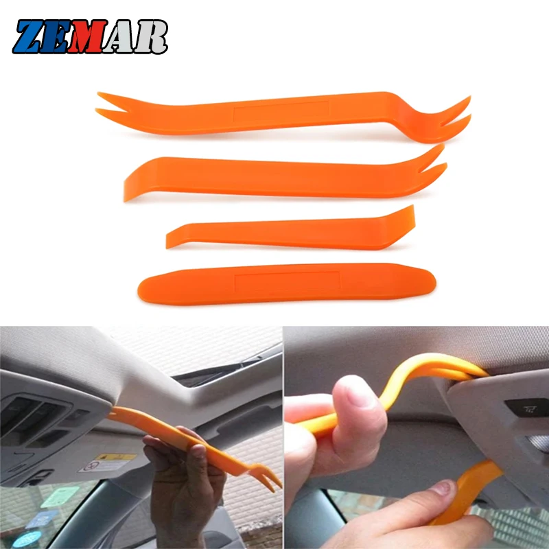 4Pcs Car Audio Panel Door Clip Trim Removal Tool For BMW Series 1 E87 F20 E88 E82 E81 F21 F40 F22 F45 F46 E30 E34 Z3 E36 Z4 E89