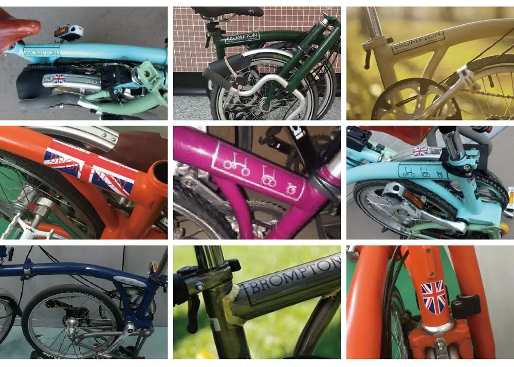 For Brompton Folding Bike Stickers Decorative Folding Bicycle Sticker Accessories