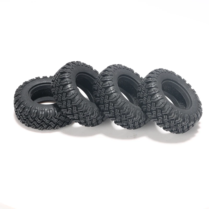 KYX Racing Rubber Tires 47mm x 18mm Tyres Upgrades Parts Accessories for 1/24 RC Crawler Car Axial SCX24 Deadbolt JLU C10 B-17