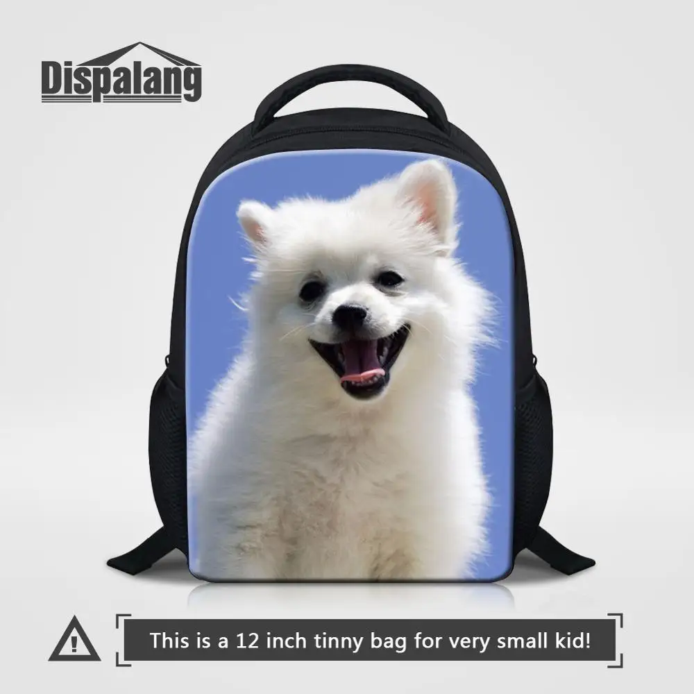 Cute Pug Dog Print 12 Inch Kids Backpack, Kindergarten School Bag for Boys Girls, Mochila Infantil