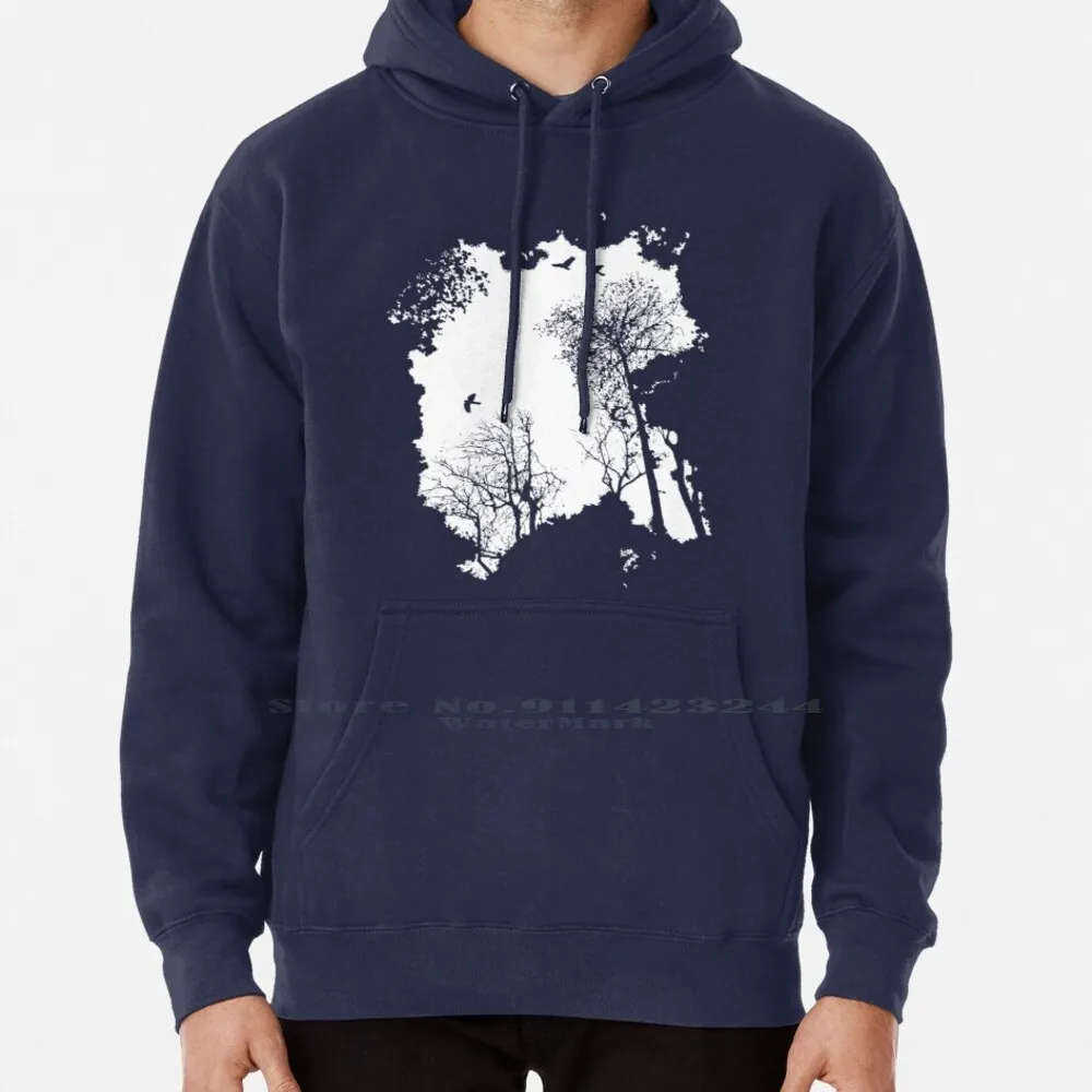 Trees Of The Forest In White Hoodie Sweater 6xl Cotton Nature Hiking Trees Woods Tree Silhouette Tree Outline Rainforest Wild