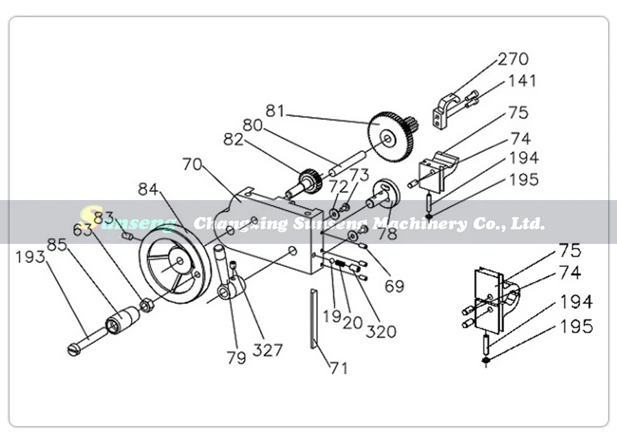 Imagem -02 - Engrenagem de Alimentação 24t para Sieg C2082 c3 Grizzly G8688 G0765 Jet Bd6 Bd7 Bd-x7 Sogi M1250 M1350s Craftex Cx704 Compacto Cl300m