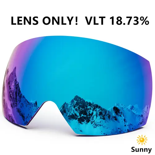 Maxjuli Ski Goggles Only Lens Winter Snow Sports with Anti-fog for Men Women Youth Skiing Skating mask ONLY LENS FOR M6 - Image 10