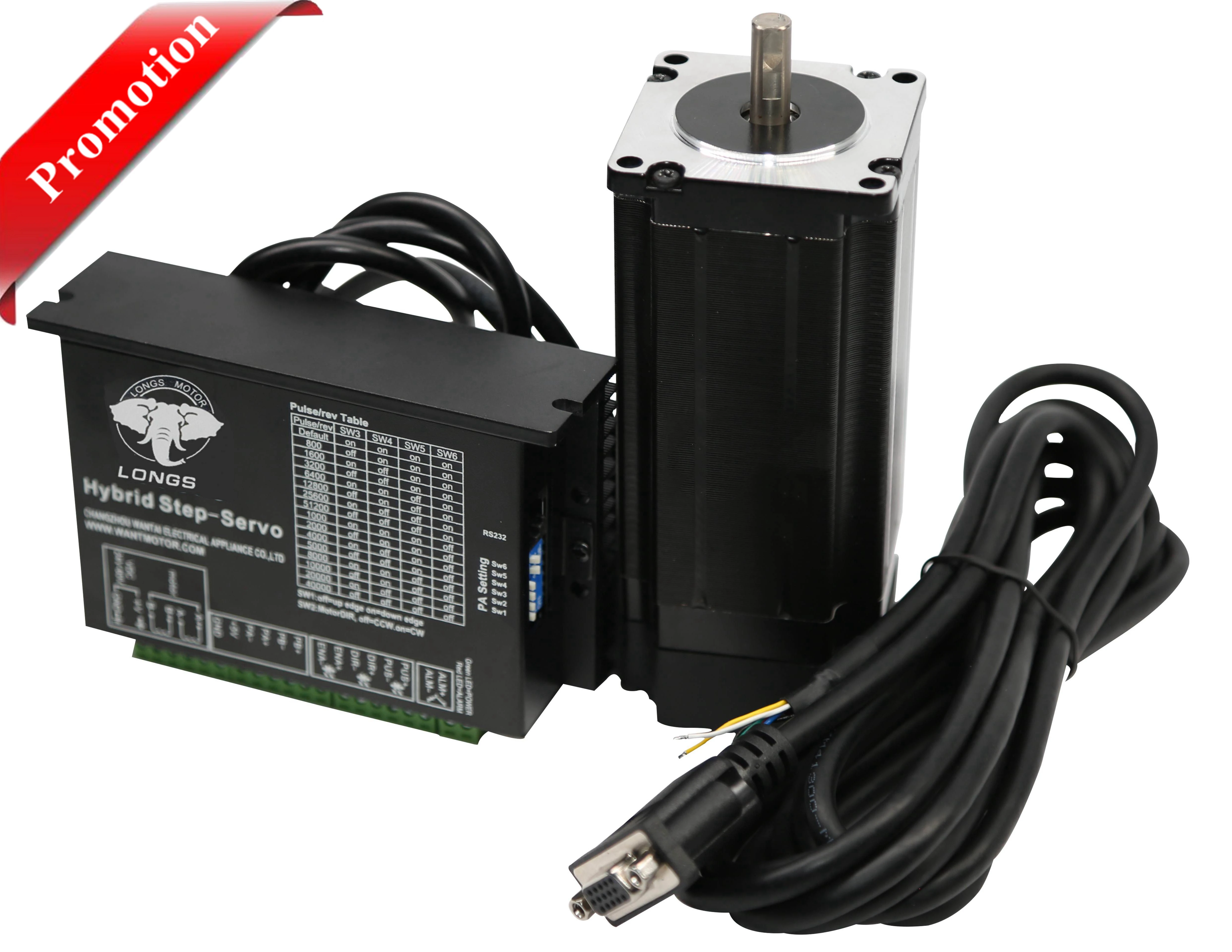 Promotion!NEMA23 Closed-Loop Motor 2.8N.M  4A 425 oz.in 3m cable 1000 line Encoder&Servo Driver HBS57