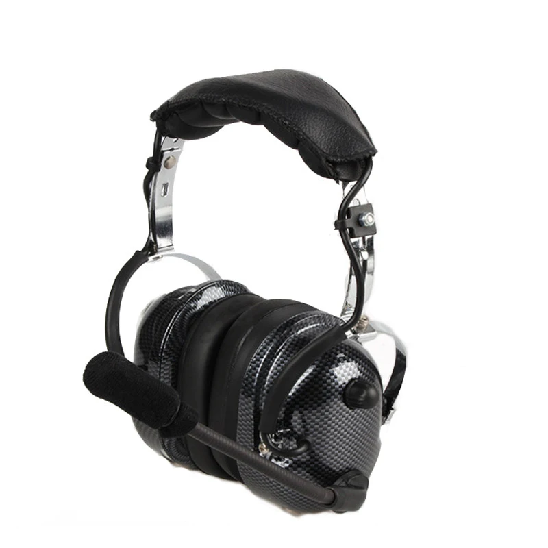 Noise Cancelling Aviation Microphone Headset, Walkie Talkie Earpiece, Round PPT for Kenwood Baofeng UV-5R H777