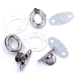 50 Sets Silver Tone Oval Alloy Frame Kiss Clasp Closure Lock Purse Twist Turn Lock Bag Accessories Wholesales 17x33mm