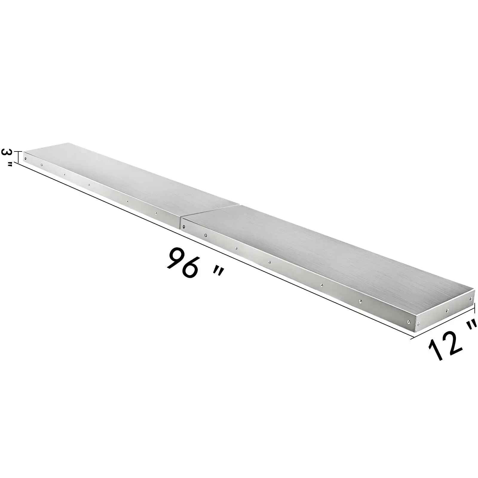 VEVOR หลายขนาด Concession ชั้นวางแนวตั้งสำหรับ Window อาหารพับรถบรรทุกอะลูมินัมอัลลอยแผ่นห้องครัวรับประทานอาหารรถบ้าน