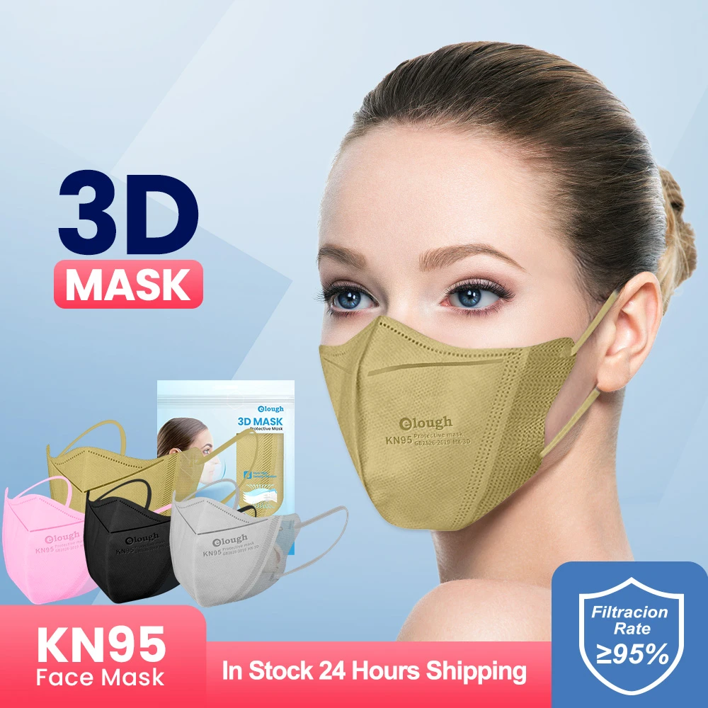 

3D Masks Kn95 Safety Protection Masque New Mouth Face Mask 4Layers Filter Mask Reusable FFP2 Mascarillas ffp2mask ce