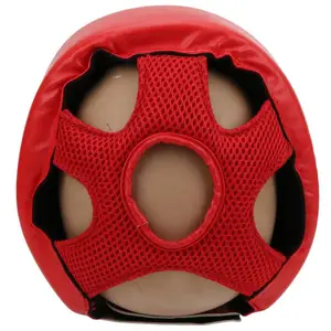 بو الجلود ركلة ملاكمة خوذة للرجال والنساء، حارس رئيس الكاراتيه، MMA، الكيك بوكسينغ، التدريب القتالي، حماية الرأس أفضل 6 مبيعات دمية تدريب الكاراتيه - No4