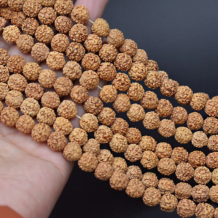 108pcs Vajra Bodhi Rudraksha Beads for Making Jewelry Meditation Mala Prayer Tibetan Buddhism for Necklace Bracelets Accessories