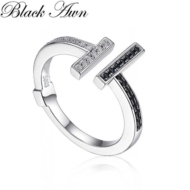 BLACK AWN 2024 New Silver Color Open Rings for Women Elegant Wedding Ring Sterling Silver Jewelry G101