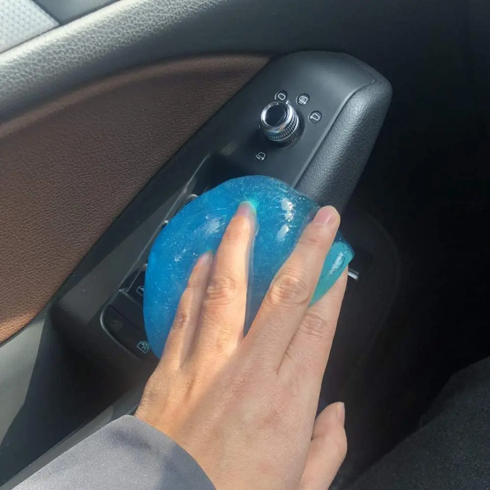 Gel de limpieza para Interior de coche, removedor de polvo mágico para ventilación de aire, limpiador de pegamento, barro plateado, teclado de