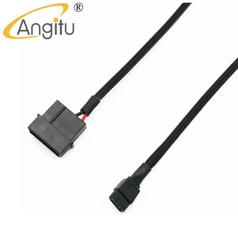 Angitu Male Molex IDE 4Pin to 6Pin Optical Drive Power Cable  6Pin Slimline Adapter Notebook Optical Drive Cable-30cm 50cm(12\