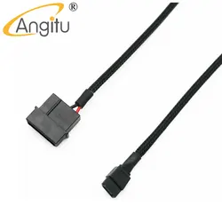 Angitu Male Molex IDE 4Pin to 6Pin Optical Drive Power Cable  6Pin Slimline Adapter Notebook Optical Drive Cable-30cm 50cm(12