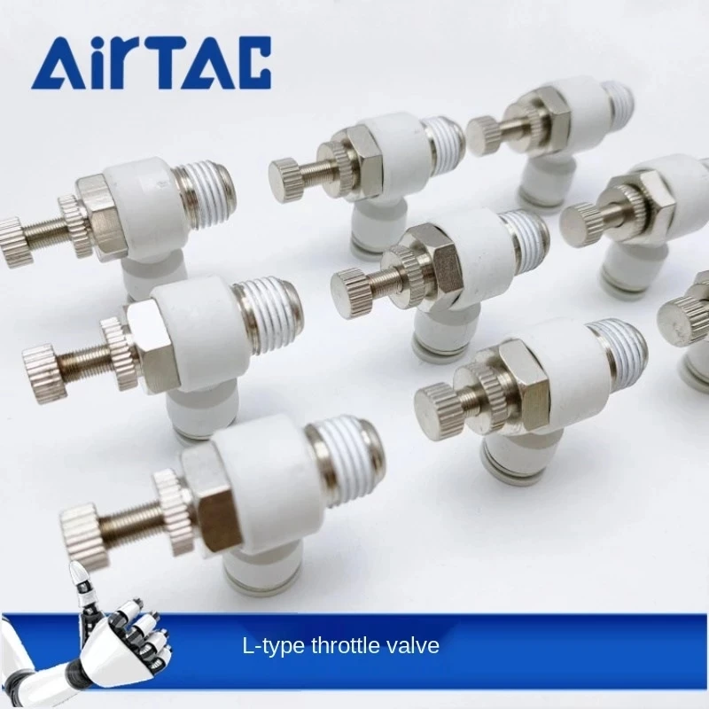 AirTAC Pneumatic Fitting Speed Controll Joint Value ASL-4-M5-01-02-6-03-04-8-10-12-04