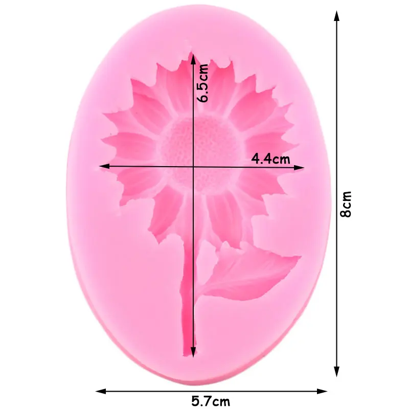Sunflower Silicone Molds DIY Flower Fondant Cake Decorating Tools Cupcake Topper Candy Moulds Chocolate Gumpaste Mould