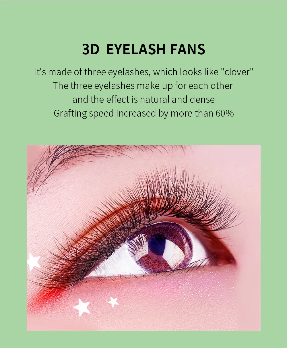 GLAMLASH L/LU/M W-Form Wimpernverlängerung 3D Vorgefertigte Volumen-Fächerwimpern W-Stil YY-Wimpern Faux Nerz-Volumenwimpern Natürliche Wimpern – Detail 3
