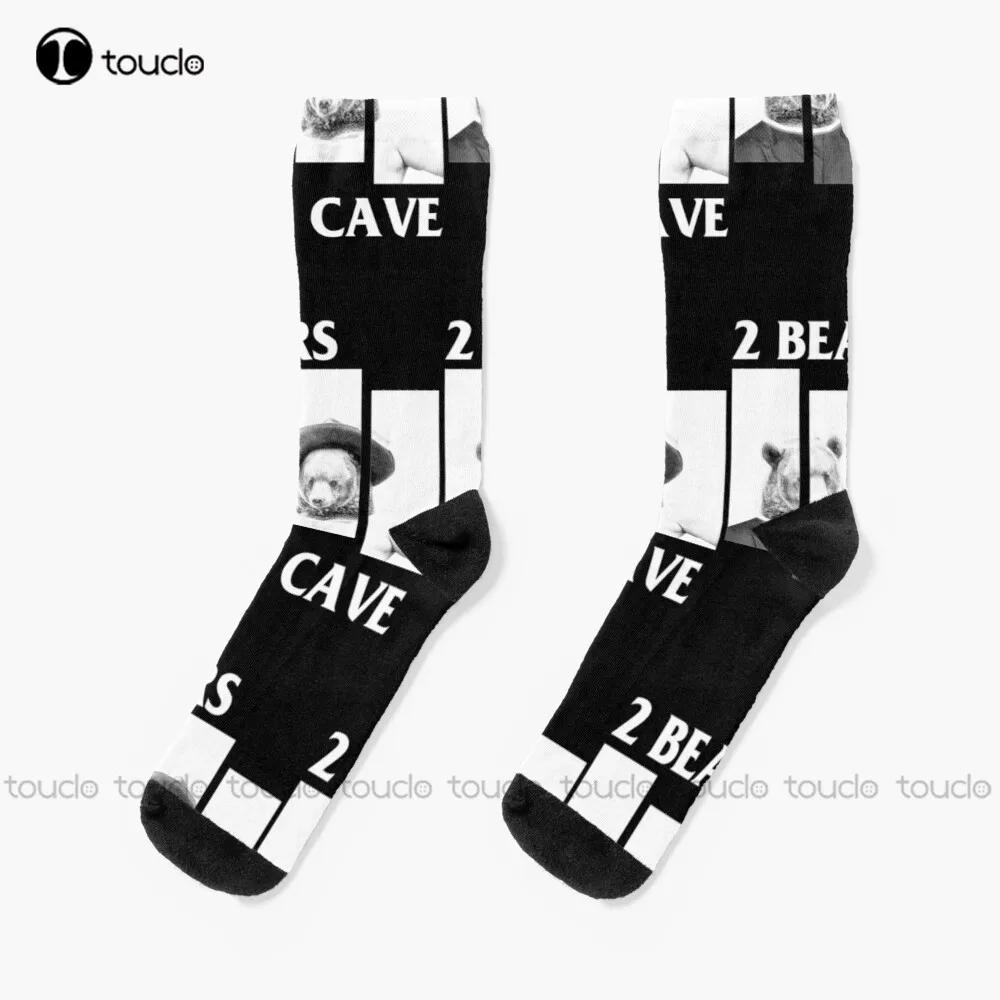 

2 Bears 1 Cave Socks White Crew Socks Men Unisex Adult Teen Youth Socks Christmas Gift Custom Hd High Quality Fashion New Sock