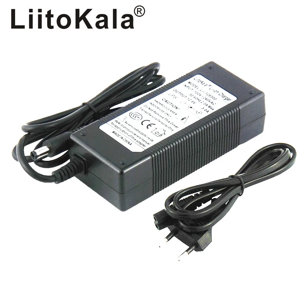 LiitoKala 3S 12.6V3A/5A polymer lithium battery 18650 charger, 12.6V 5A Power Adapter Charger 12.6V1A, full of lights changer