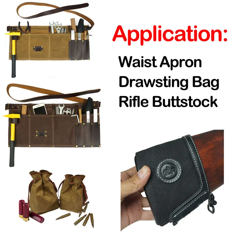 Waterproof Waxed Army Duck Canvas Fabric By The Yard 100% Cotton DIY For Waist Apron Drawsting Bag Rifle Buttstock 58inchX36inch