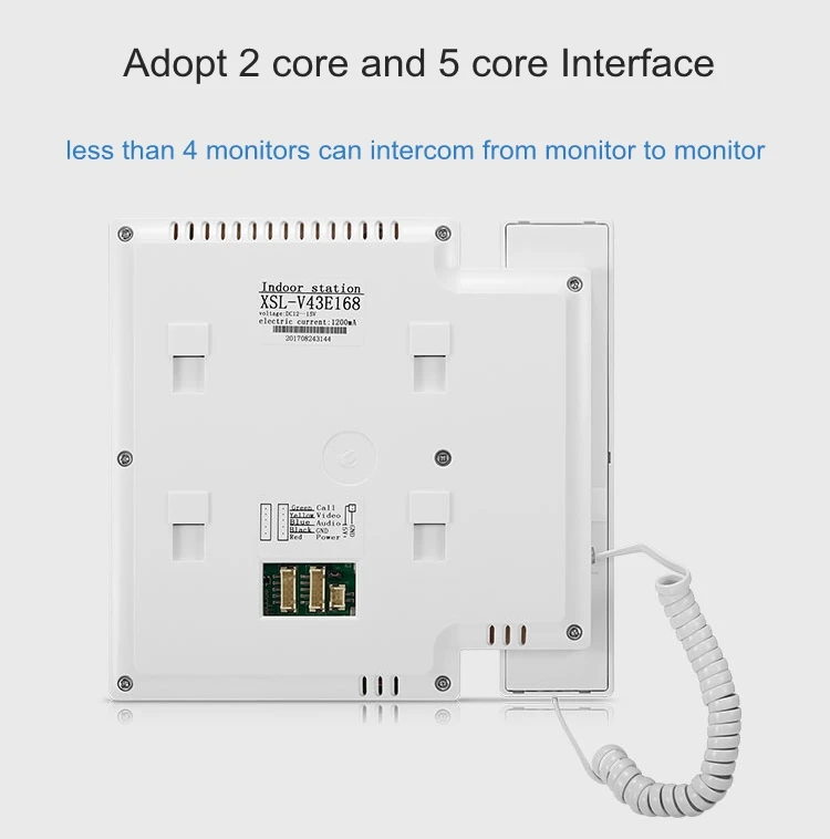 Imagem -03 - Diysecur-vídeo Telefone da Porta Intercom ir Night Vision Câmera hd para Home Office 4.3in 700tv Linha Novo Fábrica