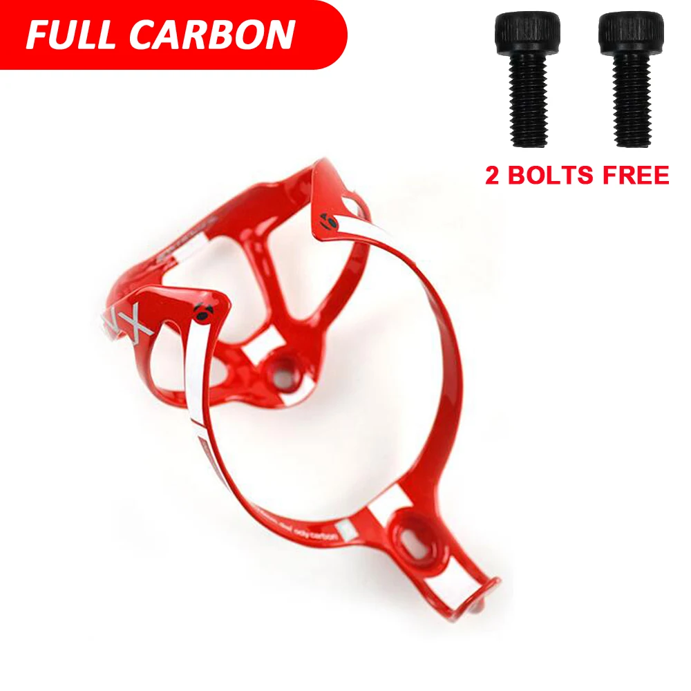 

Carbon Fiber Water Bottle Cage, Super Light, Strong Bottle Holder for Racing Bike MTB, DIY Bicycle Accessories, Free Ship