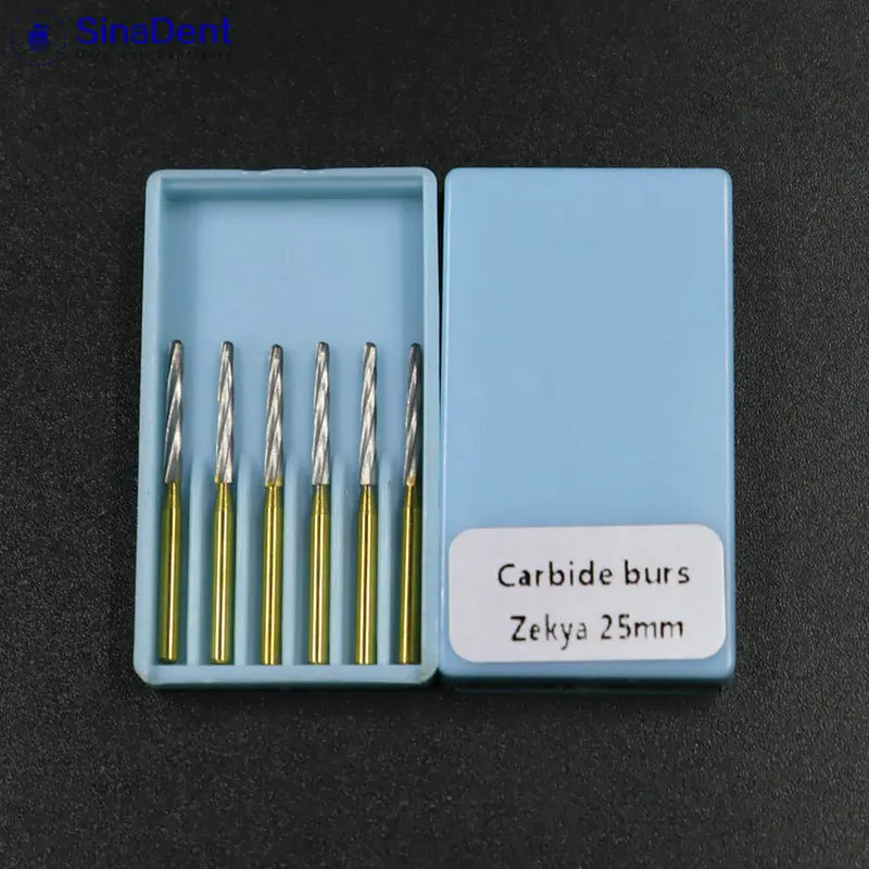 1pcs Dental Zekrya Carbide Burs Surgical Burs 25mm 28mm Tungsten Carbide Burs