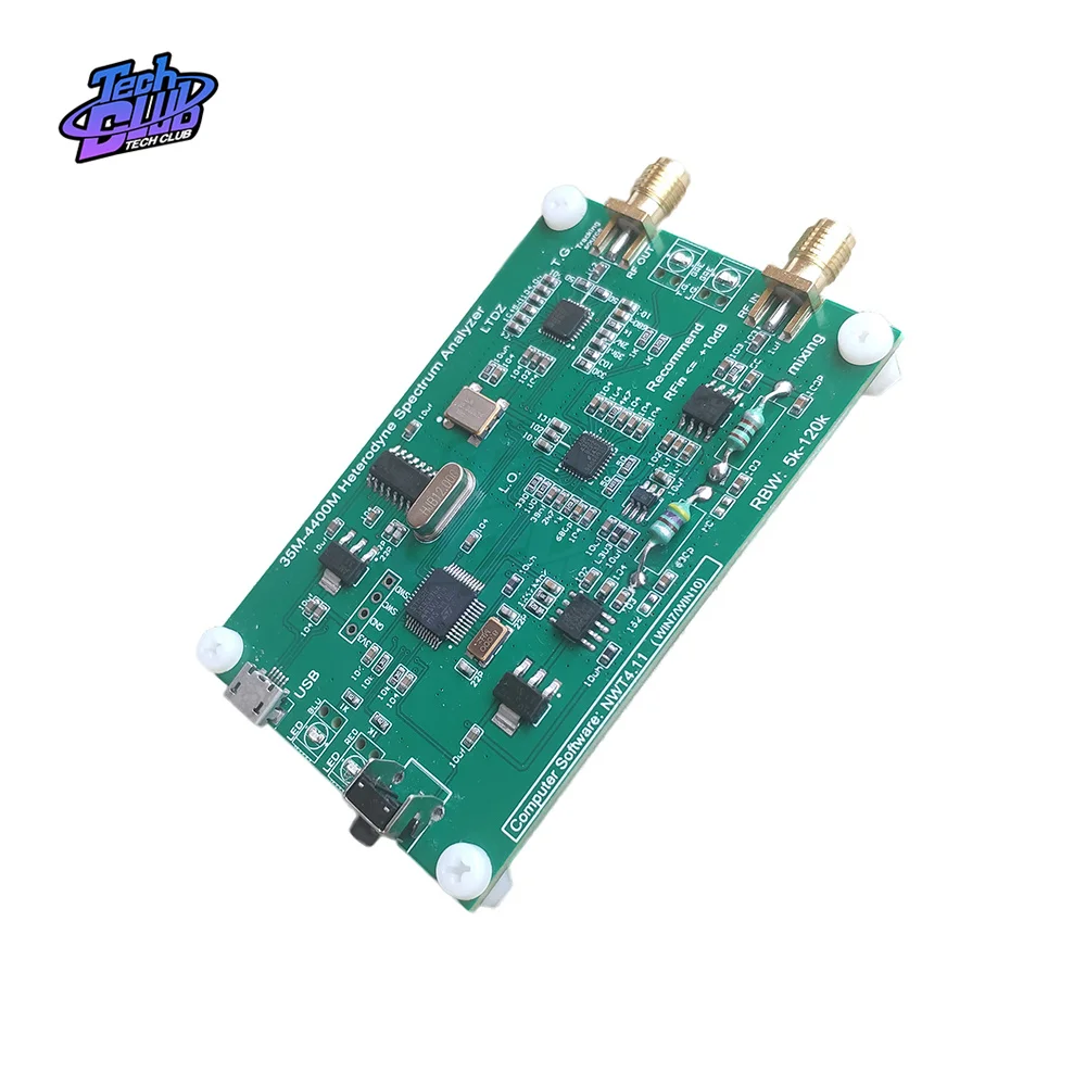 Spectrum Analyzer USB 33mHz-4400mHz 6 LTDZ_35M-4400M Spectrum Signal Source RF Frequency Domain Analysis Tool Sweep Bandwidth