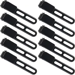Clip de fijación táctico de acero inoxidable negro, lazo de cinturón Delgado 3,3 con tornillos de Chicago de montaje, funda Kydex DIY, 10 Uds.